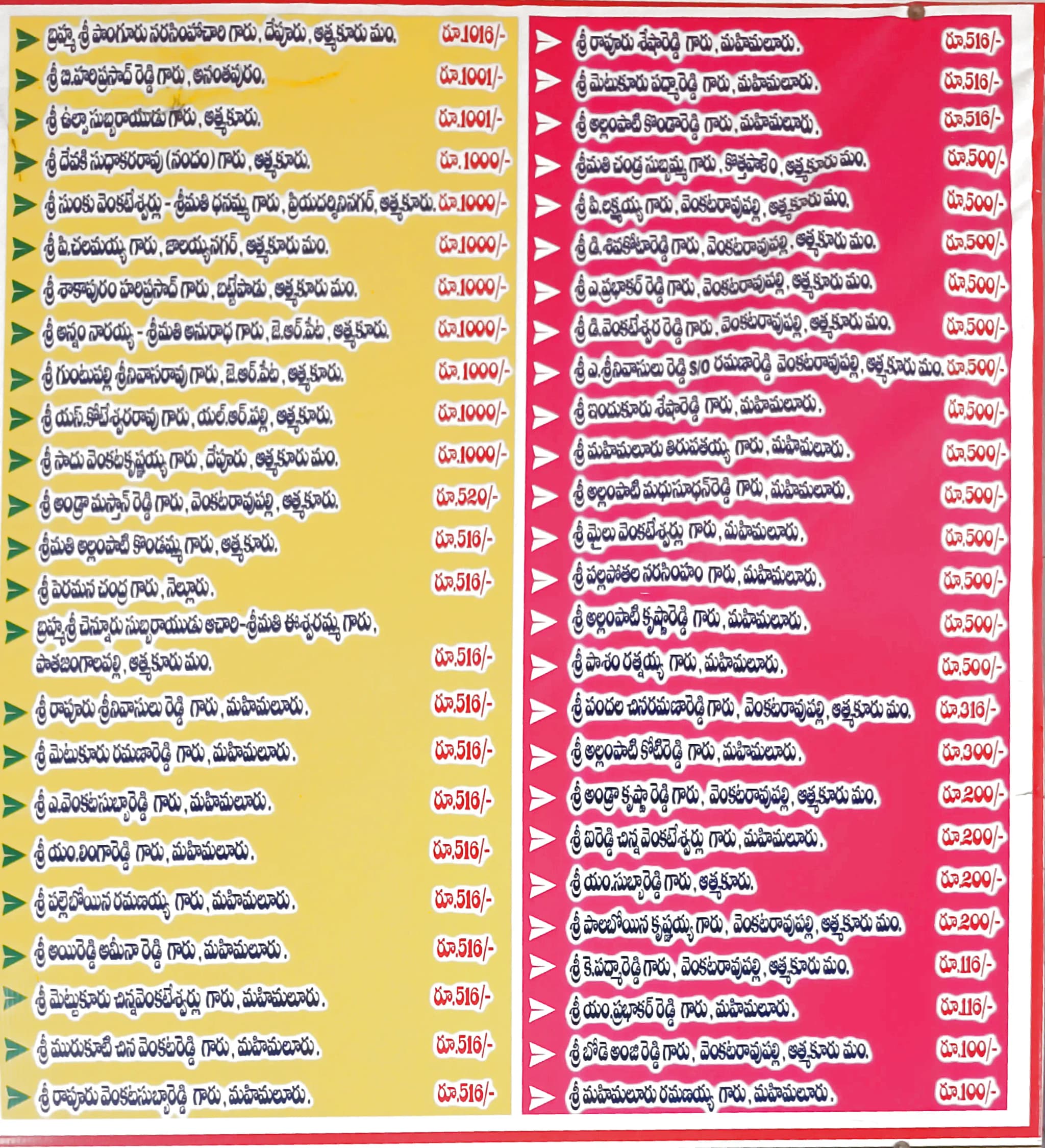 Donor Wall 25