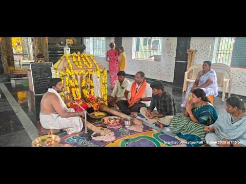 Pallaki Seva , Annaprasadam – A Sacred Monday at Sri Veerabrahmendra Swami Temple (June 09th, 2025)