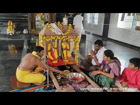 Pallaki Seva , Annaprasadam – A Sacred Monday at Sri Veerabrahmendra Swami Temple (May 19th, 2025)