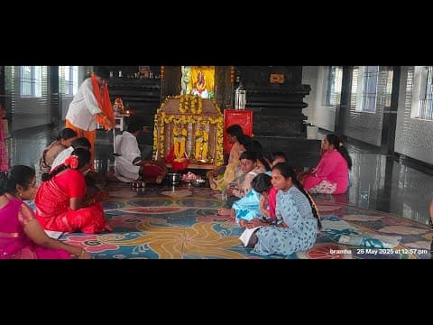 Pallaki Seva , Annaprasadam – A Sacred Monday at Sri Veerabrahmendra Swami Temple (May 26th, 2025)